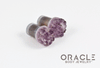 00g (9.5mm-10mm) Druzy Rough Amethyst Single Flare Plugs