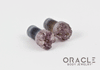 0g (8mm) Druzy Rough Amethyst Single Flare Plugs