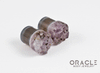 1/2" (12.5mm) Druzy Rough Amethyst Single Flare Plugs