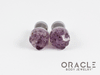 00g (9.5mm-10mm) Druzy Rough Amethyst Single Flare Plugs