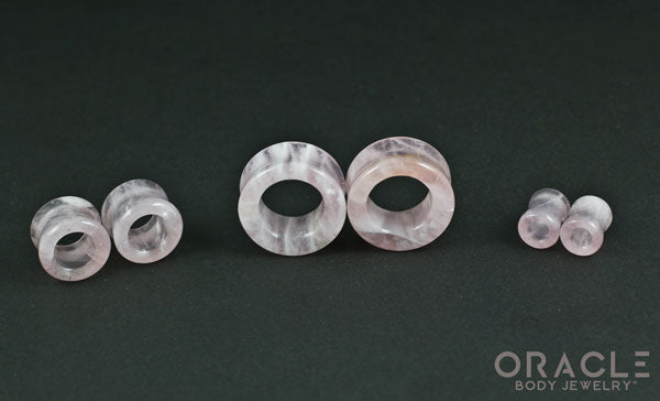 Rose Quartz Eyelets / Tunnels