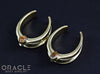 1-1/2" (38mm) Brass Saddles with Mexican Matrix Opal