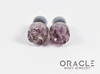 00g (9.5mm-10mm) Druzy Rough Amethyst Single Flare Plugs