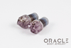 00g (9.5mm-10mm) Druzy Rough Amethyst Single Flare Plugs