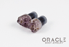 00g (9.5mm-10mm) Druzy Rough Amethyst Single Flare Plugs