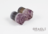 1/2" (12.5mm) Druzy Rough Amethyst Single Flare Plugs