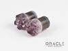 1/2" (12.5mm) Druzy Rough Amethyst Single Flare Plugs