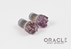 0g (8mm) Druzy Rough Amethyst Single Flare Plugs