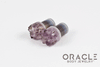 00g (9.5mm-10mm) Druzy Rough Amethyst Single Flare Plugs