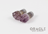 0g (8mm) Druzy Rough Amethyst Single Flare Plugs