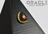 14k Fire Agate Threadless Gold End