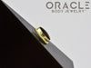 14k Fire Agate Threadless Gold End