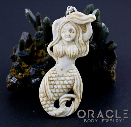 Deer Antler Mermaid Pendant