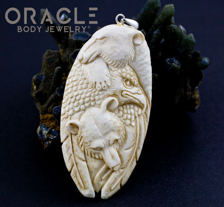 Bear And Eagle Pendant