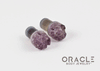 0g (8mm) Druzy Rough Amethyst Single Flare Plugs