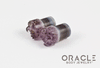 7/16" (11mm) Druzy Rough Amethyst Single Flare Plugs