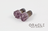 0g (8mm) Druzy Rough Amethyst Single Flare Plugs