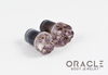 00g (9.5mm-10mm) Druzy Rough Amethyst Single Flare Plugs