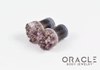 00g (9.5mm-10mm) Druzy Rough Amethyst Single Flare Plugs
