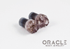 00g (9.5mm-10mm) Druzy Rough Amethyst Single Flare Plugs
