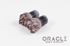 00g (9.5mm-10mm) Druzy Rough Amethyst Single Flare Plugs