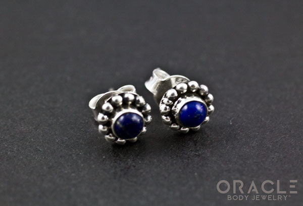 Sterling Silver Lapis Earrings