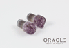 0g (8mm) Druzy Rough Amethyst Single Flare Plugs