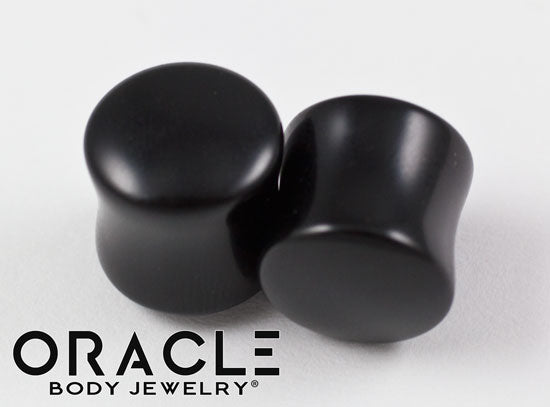 1/2" (12.5mm) Obsidian Double Flare Plugs