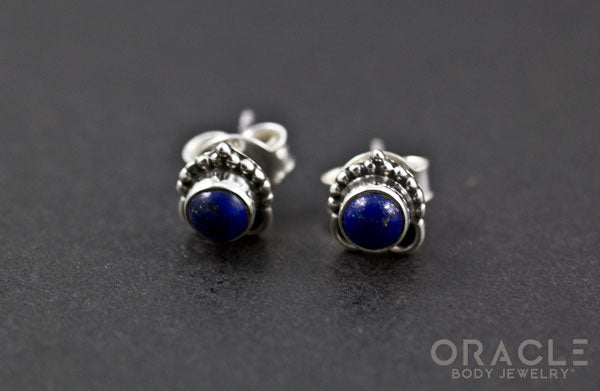 Sterling Silver Lapis Earrings