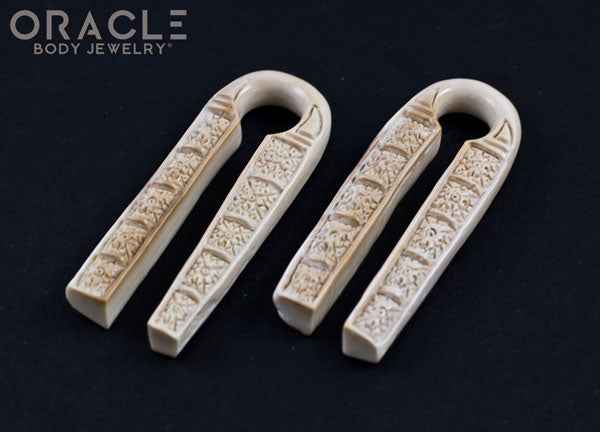 00g (9.5-10mm) Fossilized Mammoth Ivory Long Naga Weights