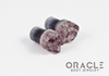 00g (9.5mm-10mm) Druzy Rough Amethyst Single Flare Plugs