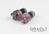 00g (9.5mm-10mm) Druzy Rough Amethyst Single Flare Plugs