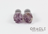 0g (8mm) Druzy Rough Amethyst Single Flare Plugs