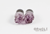 1/2" (12.5mm) Druzy Rough Amethyst Single Flare Plugs