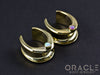 3/4" (19mm) Brass Saddles with Synthetic White Opal and Pink Opal