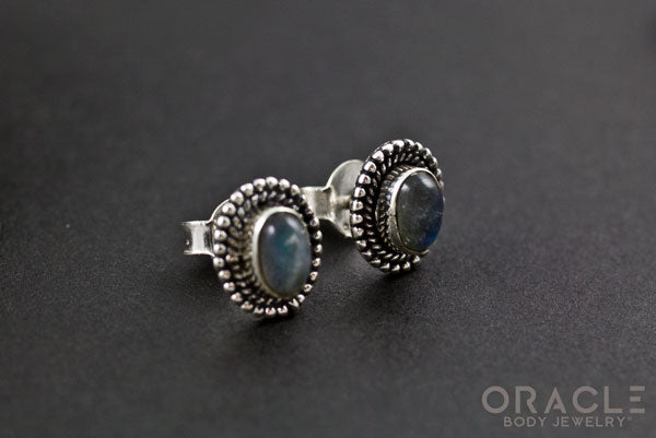Sterling Silver Labradorite Earrings