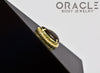 14k Fire Agate Threadless Gold End