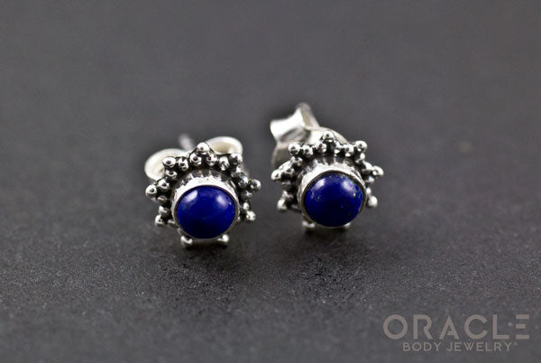 Sterling Silver Lapis Earrings