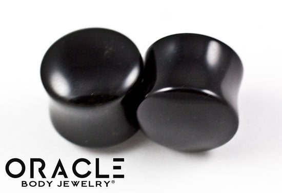 5/8" (16mm) Obsidian Double Flare Plugs