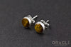 Sterling Silver Yellow Tiger Eye Earrings