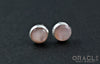 Sterling Silver Pink Cat's Eye Earrings