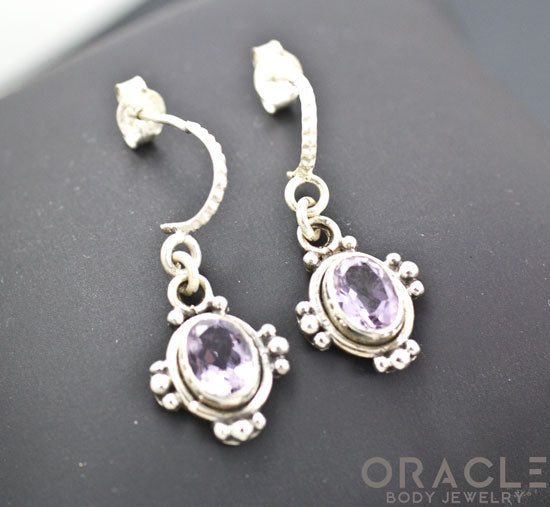 Sterling Silver Amethyst Earrings