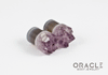 1/2" (12.5mm) Druzy Rough Amethyst Single Flare Plugs