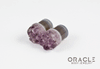 1/2" (12.5mm) Druzy Rough Amethyst Single Flare Plugs