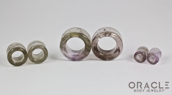 Smoky Quartz Eyelets / Tunnels