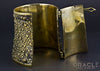 Ruler Cuff Bracelet with Pyrite