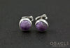 Sterling Silver Light Charoite Earrings