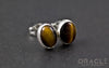 Sterling Silver Yellow Tiger Eye Earrings