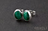 Sterling Silver Malachite Earrings