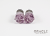 1/2" (12.5mm) Druzy Rough Amethyst Single Flare Plugs